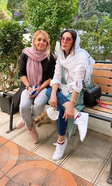 عکس لیلا بلوکات با خواهرش