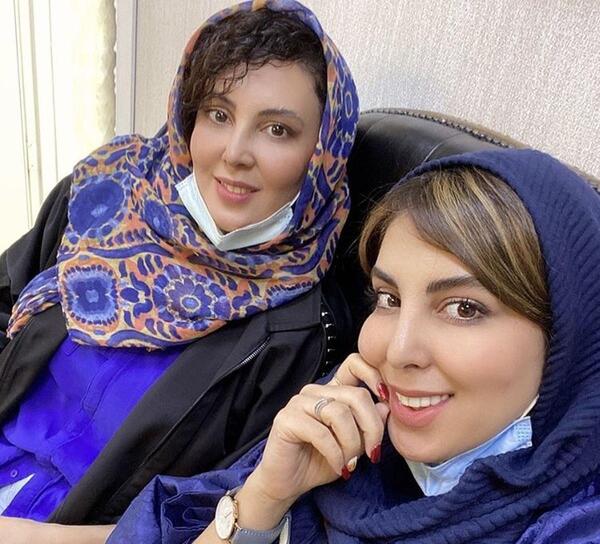 عکس لیلا بلوکات با خواهرش