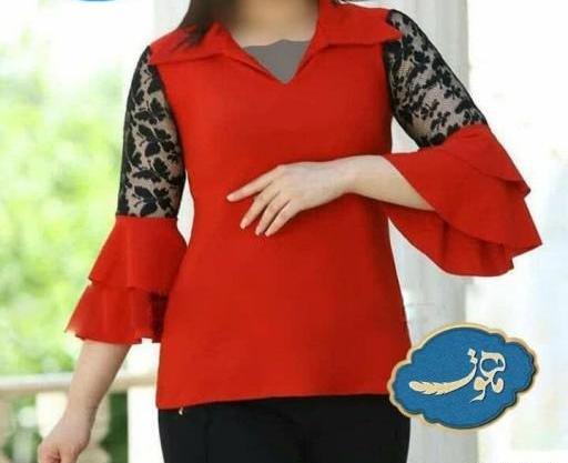 عکس شومیز یقه شکاری