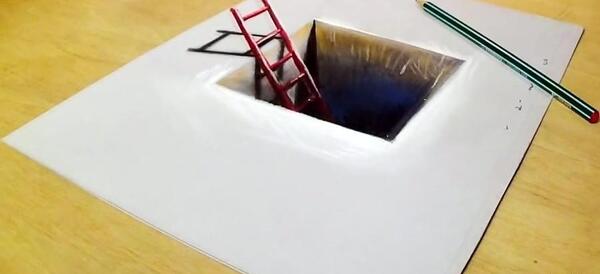 عکس نقاشی ساده و زیبا سه بعدی