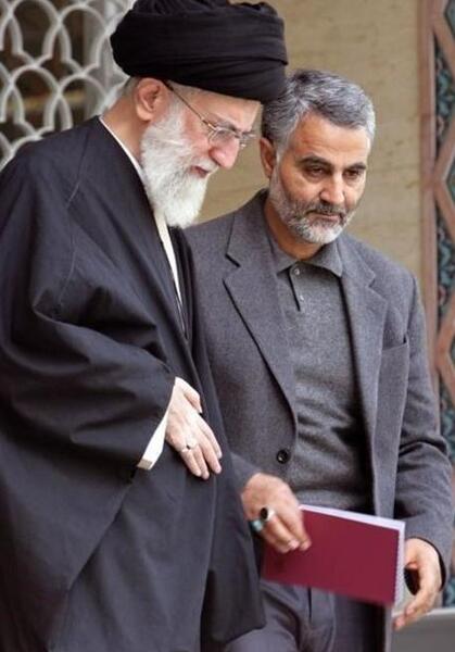 عکس قاسم سلیمانی با خامنه ای