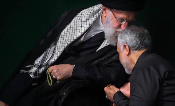 عکس قاسم سلیمانی با خامنه ای