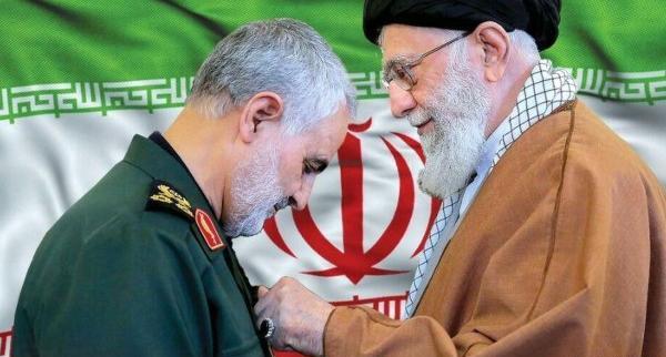 عکس قاسم سلیمانی با خامنه ای