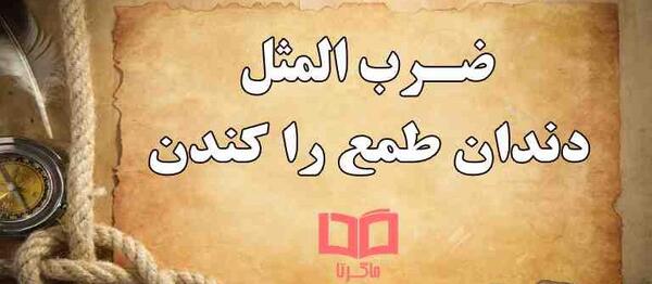 عکس ضرب المثل دندان طمع را کندن