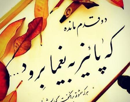 عکس پروفایل دو قدم مانده که پاییز به یغما برود