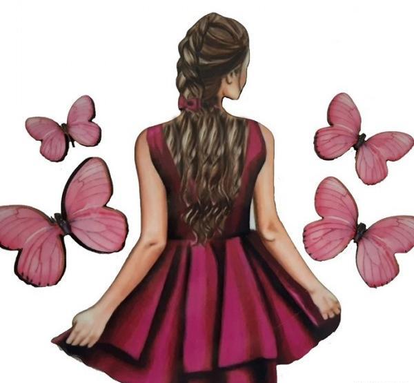 عکس دختر پاییزی برای روی کیک