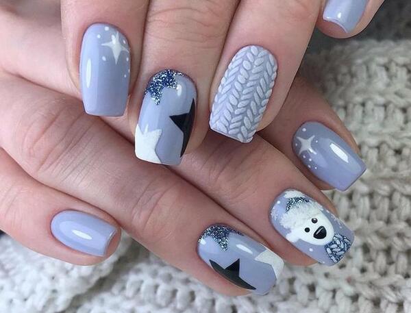 عکس طرح ناخن کریسمس ۲۰۲۰