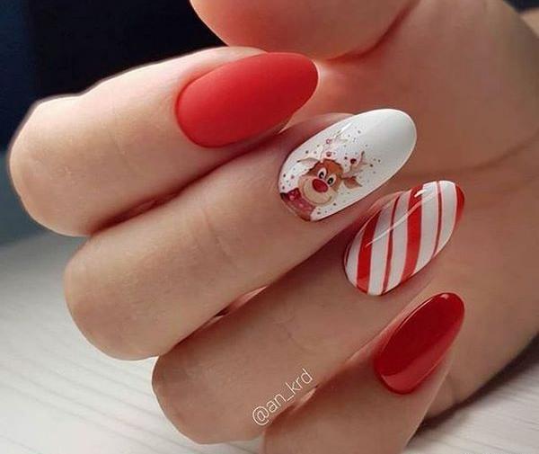 عکس طرح ناخن کریسمس ۲۰۲۰