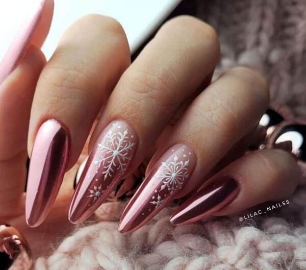 عکس طرح ناخن کریسمس ۲۰۲۰
