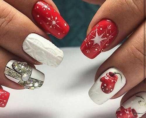 عکس طرح ناخن کریسمس ۲۰۲۰