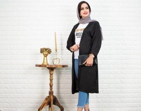عکس مانتو ساده جلو باز