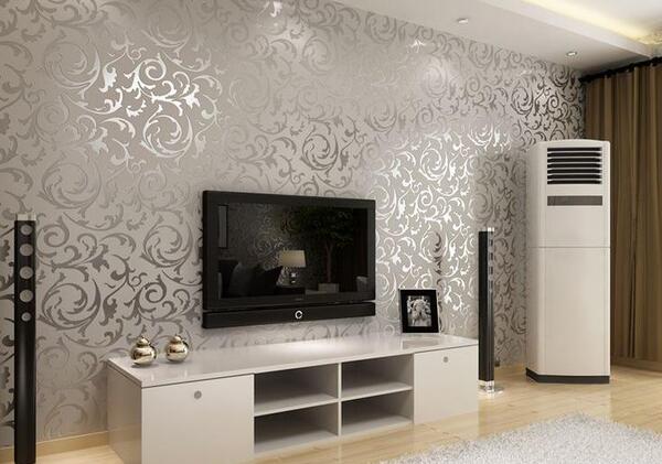 عکس کاغذ دیواری نقره ای