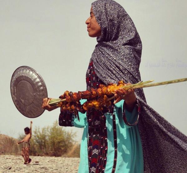 عکس دختر بلوچ با کلاس