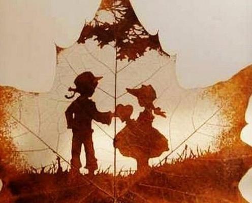 عکس نوشته طبیعت زیبای پاییزی