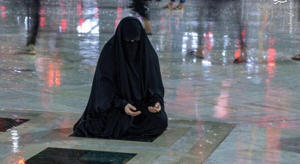 عکس چادری در کربلا