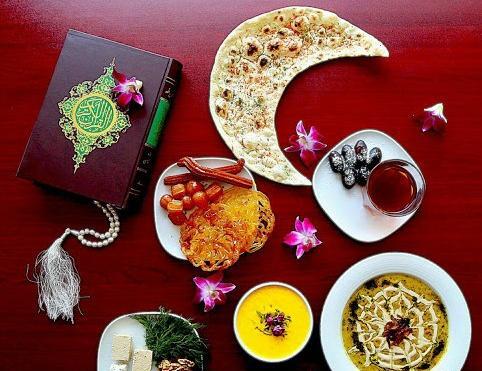 عکس نقاشی سفره ی افطار