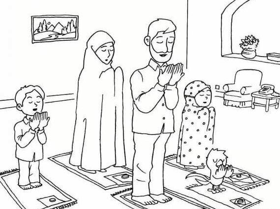 عکس نقاشی سفره ی افطار