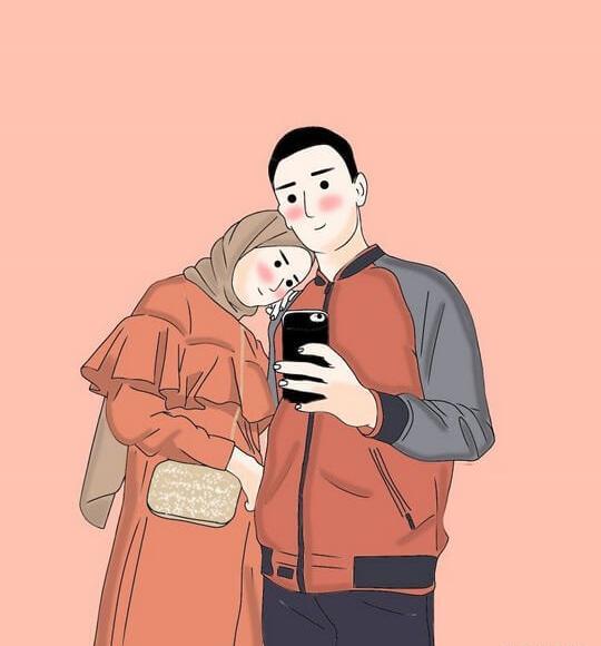 عکس پروفایل با حجاب عاشقانه