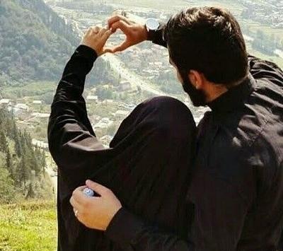 عکس پروفایل با حجاب عاشقانه