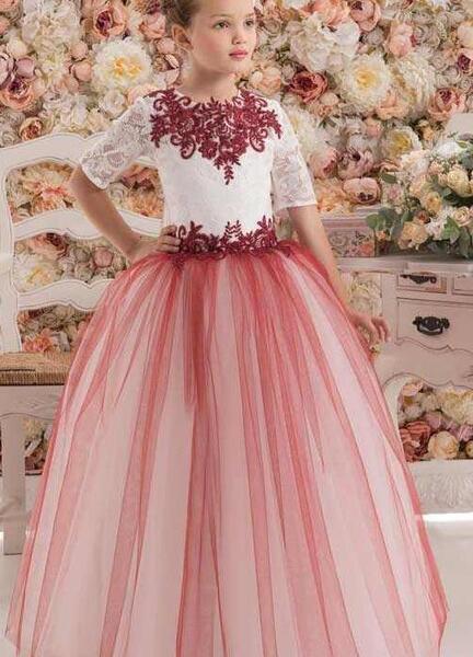 عکس لباس عروس دخترانه صورتی