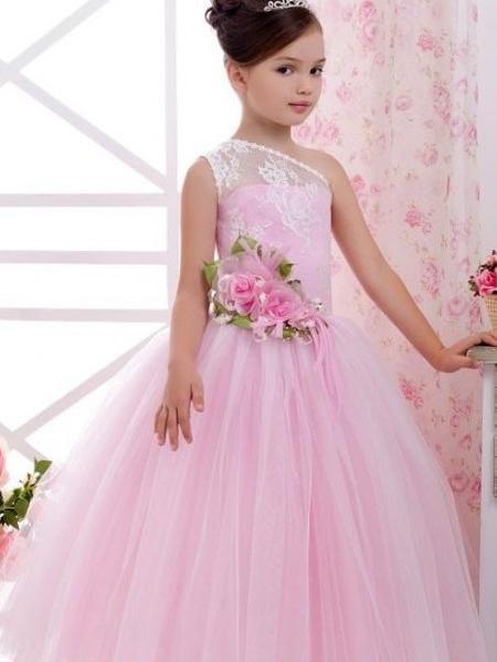 عکس لباس عروس دخترانه صورتی