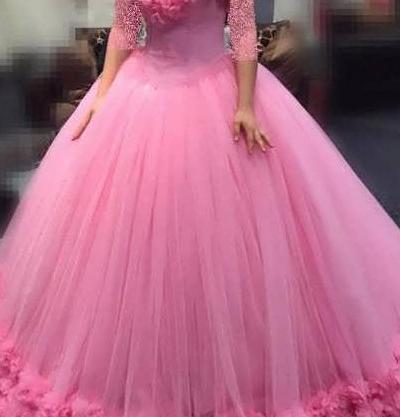 عکس لباس عروس دخترانه صورتی