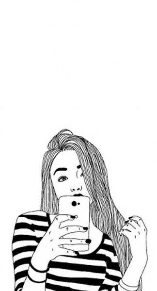 عکس نقاشی دختر با مداد طراحی