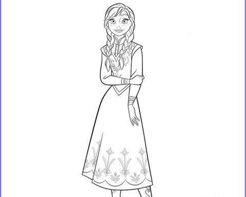عکس نقاشی السا ساده