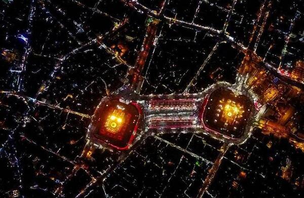 عکس بین الحرمین از بالا
