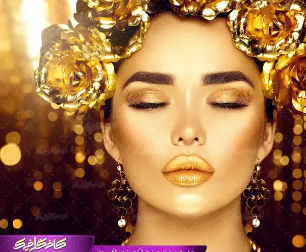 عکس زن طلایی