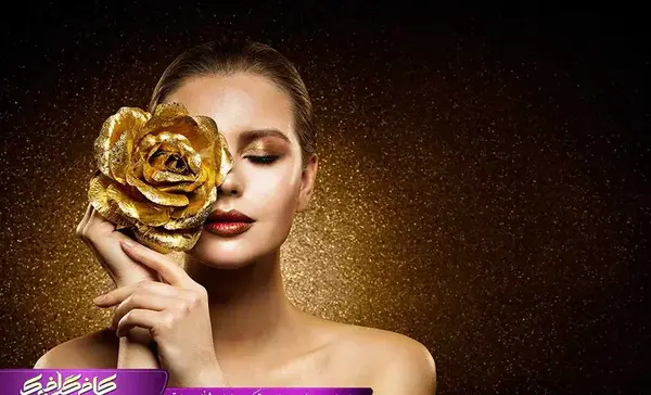 عکس زن طلایی