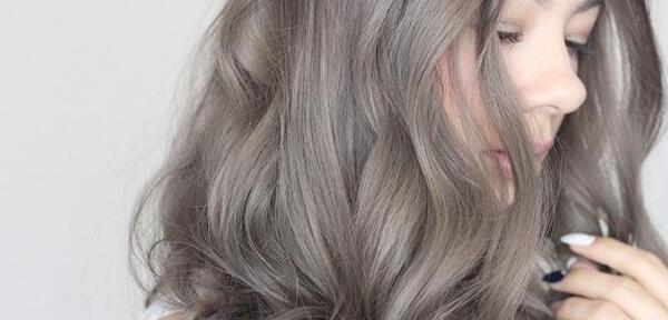 عکس ترکیب رنگ مو دودی خاکستری