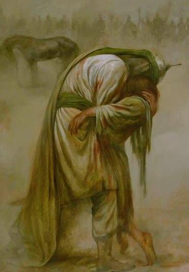عکس امام حسین شهید شده