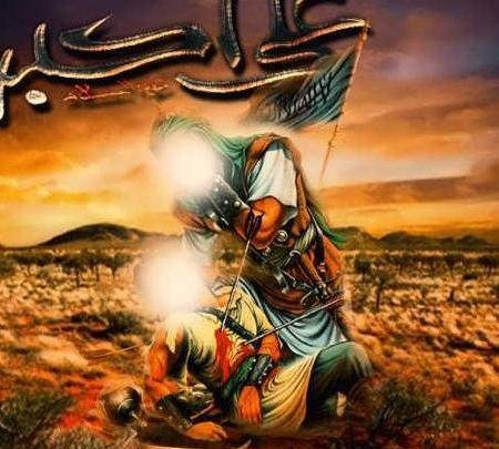 عکس امام حسین شهید شده