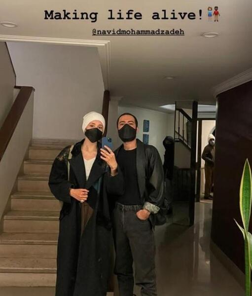 عکس سنا برزنجه و نوید زردی