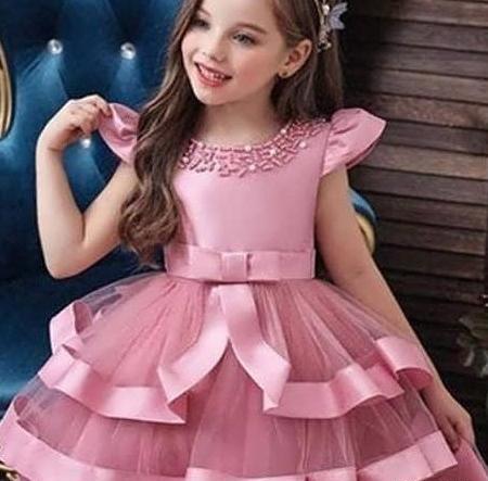 عکس لباس صورتی دخترانه
