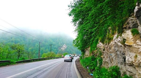 عکس جاده جدید شمال