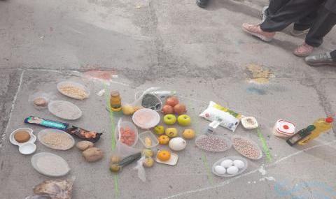 عکس نقاشی ساده چهار گروه مواد غذایی