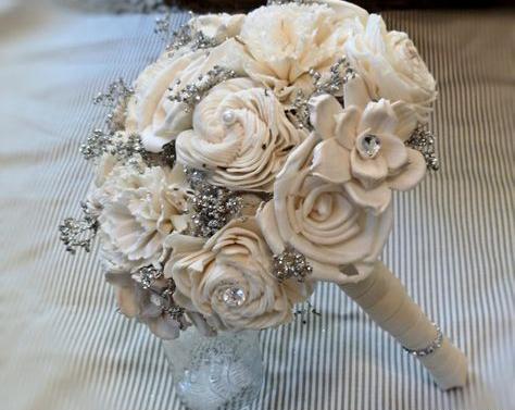 عکس عروس و داماد دسته گل