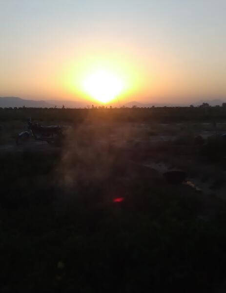 عکس طلوع خورشید فیک