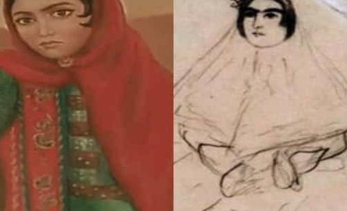 عکس نقاشی جیران توسط ناصرالدین شاه