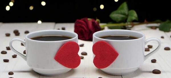 عکس نوشته فنجان قهوه عاشقانه