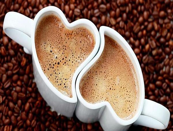 عکس نوشته فنجان قهوه عاشقانه
