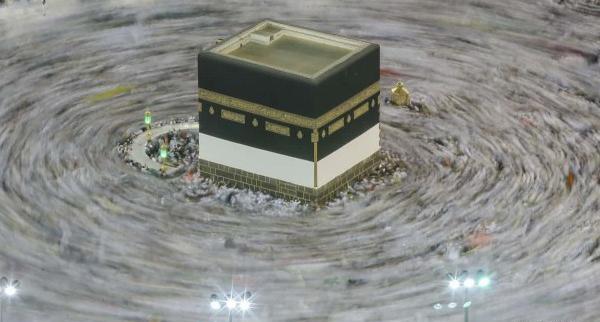 عکس طواف در خانه خدا