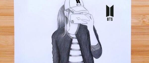 عکس نقاشی دخترانه آسان جدید