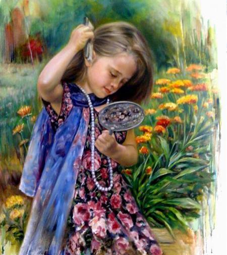 عکس نقاشی دختر در حال رقص