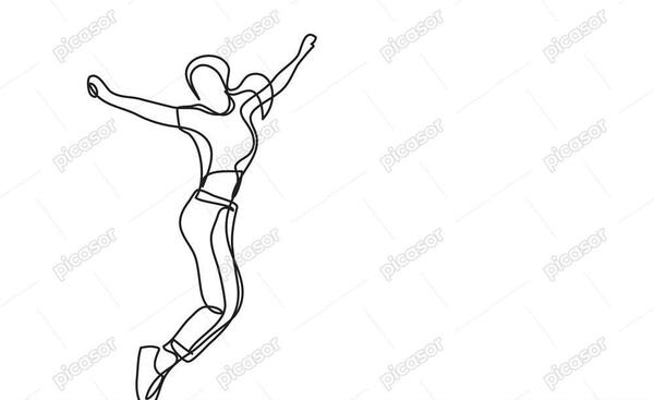 عکس نقاشی دختر در حال رقص