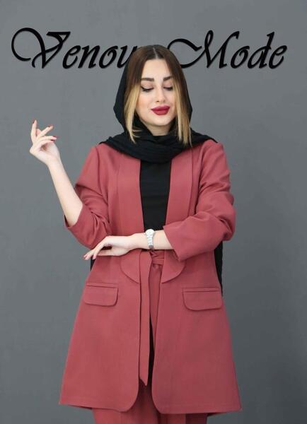 عکس کت شلوار گلبهی