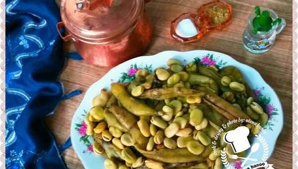 عکس ظرف باقالی پخته