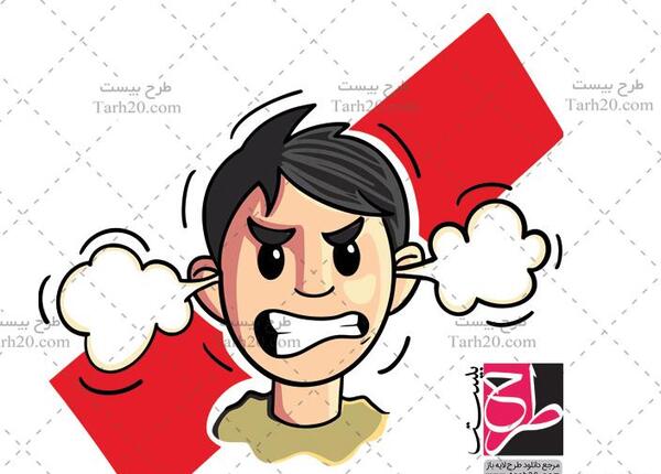 عکس نقاشی صورت عصبانی